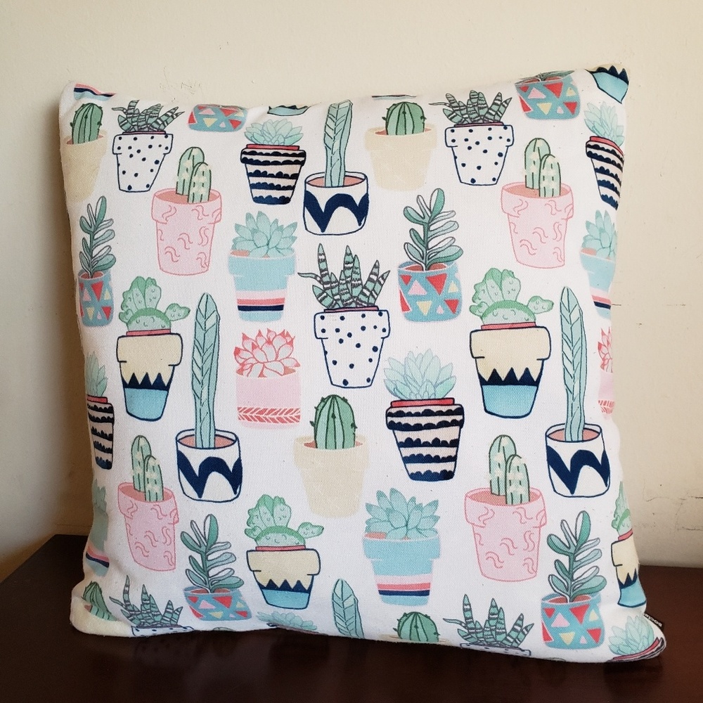 Succulent Decorative Pillow